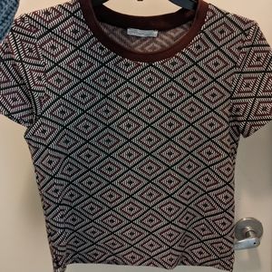 Zara top with pattern